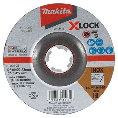 Hiomalaikka metalli 125x6,0 mm, E-00402